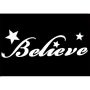 Glittertattoo Stencil Believe (pack de 5)