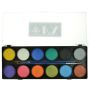 Diamond Fx Paleta metalizada de 12 colores