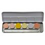 Kryolan aquacolor interferenz palet 6 colores Relleno especial