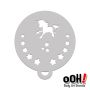 oOh Body Art Unicornio Estrella Flip Stencil C30