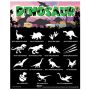 Juego de tatuajes con purpurina Glimmer Dinosaur