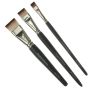 Facepaintshop Set de 3 pinceles planos cortos