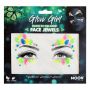 Face Jewels Brilla en la oscuridad Glow Girl