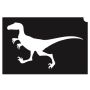 Glittertattoo Stencil raptor 2 (pack de 5)