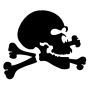 Plantilla Glitter Tattoo Jolly Roger