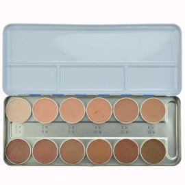 Paleta base Kryolan 12 tonos de piel