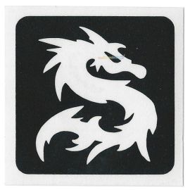 Glittertattoo Stencil Dragón (pack de 5)