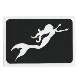 Glittertattoo Stencil Sirena (pack de 5)