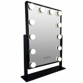 Metal Hollywood black LED Black

The make-up mirror is large in size with an extremely sleek and slim design