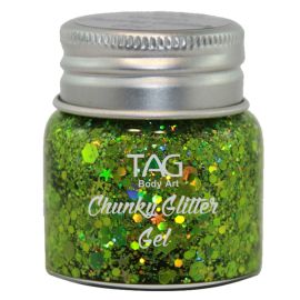 Tag Chunky Glitter Gel Red