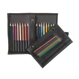 Easy Pack & Go Traveler

Durable black nylon pencil and brush holder with elastic webbing holds up to 16 pencils or brushes. 