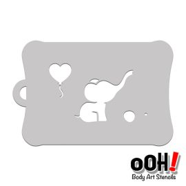 oOh Body Art Baby Elephant Stencil