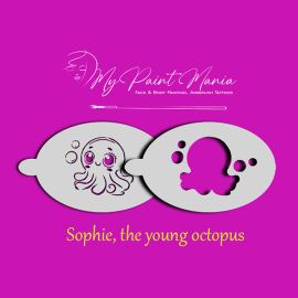 Facepainting Stencil Sophie The Young Octopus