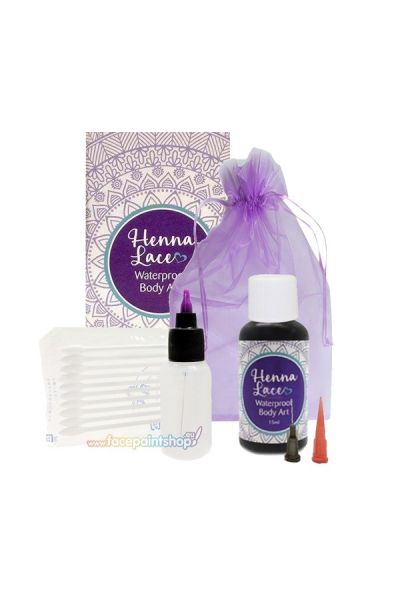 Kit de Henna Lace Waterproof Body Art