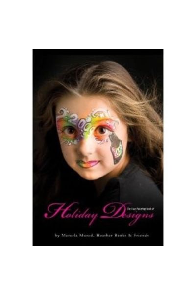 El libro de pintura facial de diseños navideños