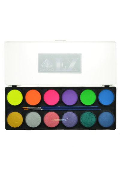 Diamond Fx Paleta de 12 Colores Neón | Metálicos