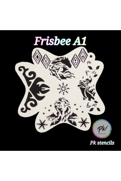 Frisbee Facepaintingplantilla A1