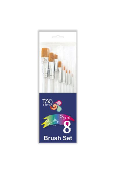 Tag Set de brochas de pintura facial y corporal 8 piezas