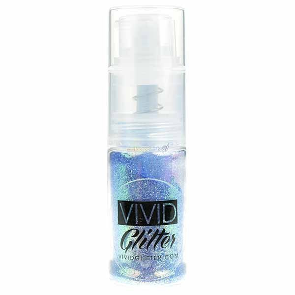 Vivid Glitter Spray de Bomba de Bruma Fina Azul Esmerilado