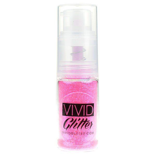 Vivid Glitter Spray Bomba Bruma Fina Pink Kiss