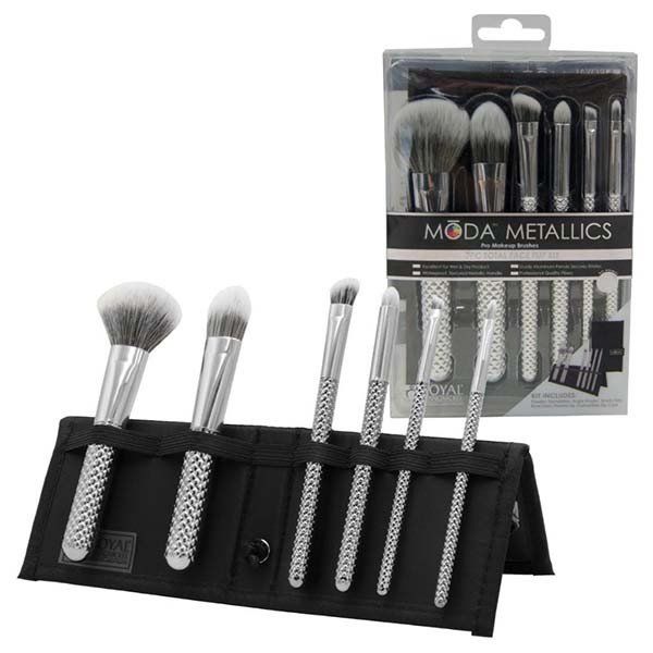 Royal Brush Moda Juego de brochas de maquillaje profesional 7 piezas