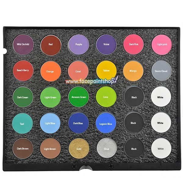 Paleta de 30 colores Mehron Make Up AQ