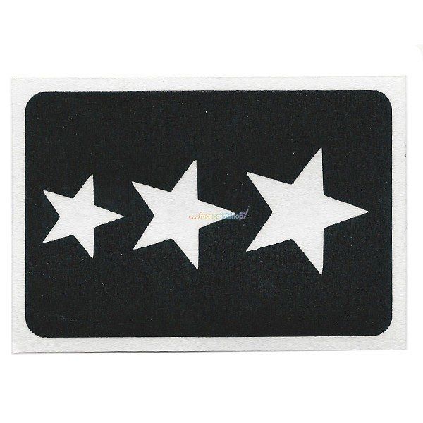 Glittertattoo Stencil Trio Star (pack de 5)