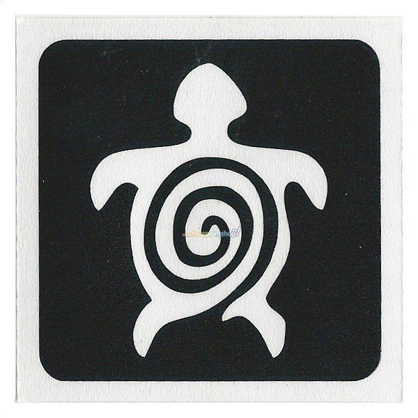 Plantilla Glittertattoo Turtle Swirl (pack de 5)