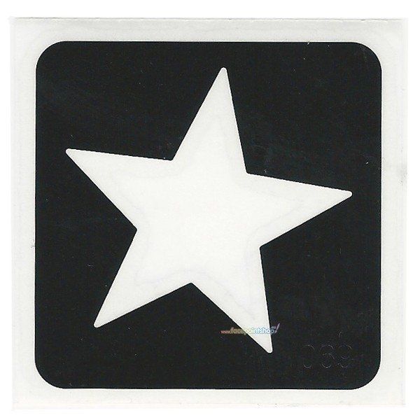 Glittertattoo Sjabloon Star (pack de 5)