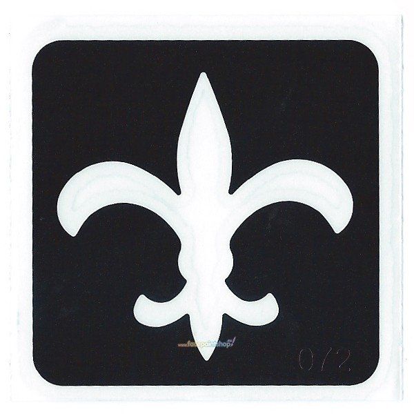 Plantilla Glittertattoo Fleur De Lis (pack de 5)