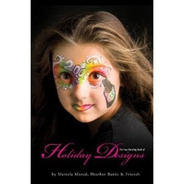 El libro de pintura facial de diseños navideños