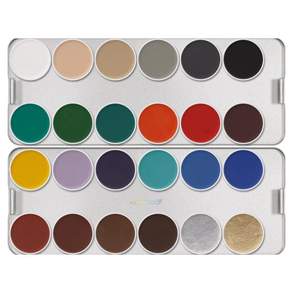 Kryolan Aquacolor K Paleta Básica 24 Colores