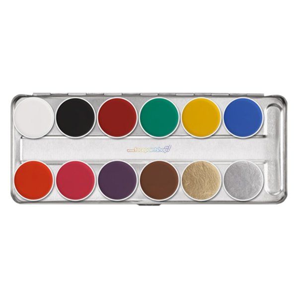 Paleta Kryolan Aquacolor SN 12 Colores