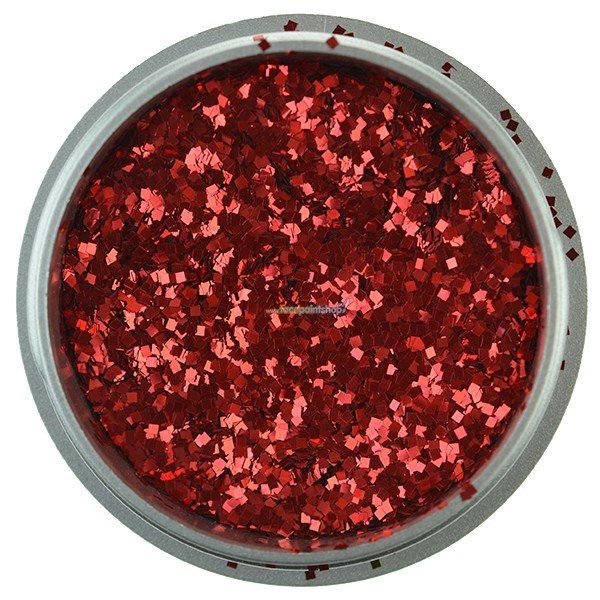 Kryolan Purpurina Poliéster Rojo Brillante