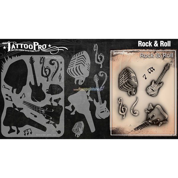 Wiser Airbrush Tattoo Rock & Roll