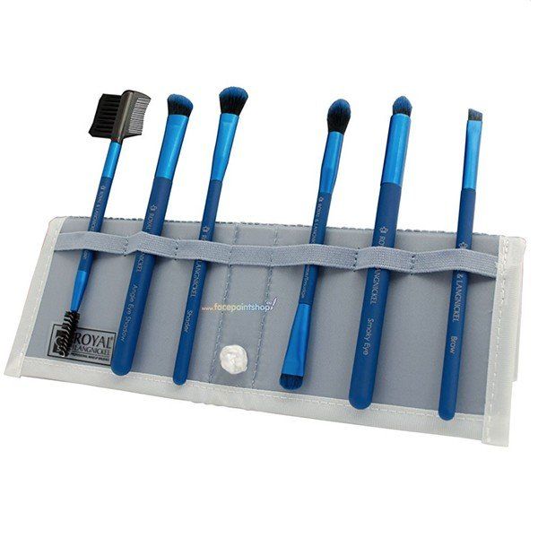 Royal Brush Moda Set de Brochas de Maquillaje Profesional 7 pzas Azul