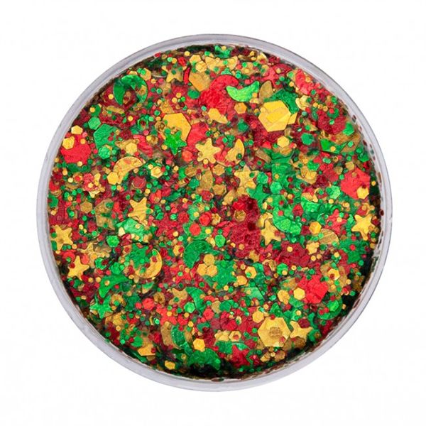 PXP Pressed Chunky Glitter Crema Grande Rojo-Amarillo-Verde 40ml