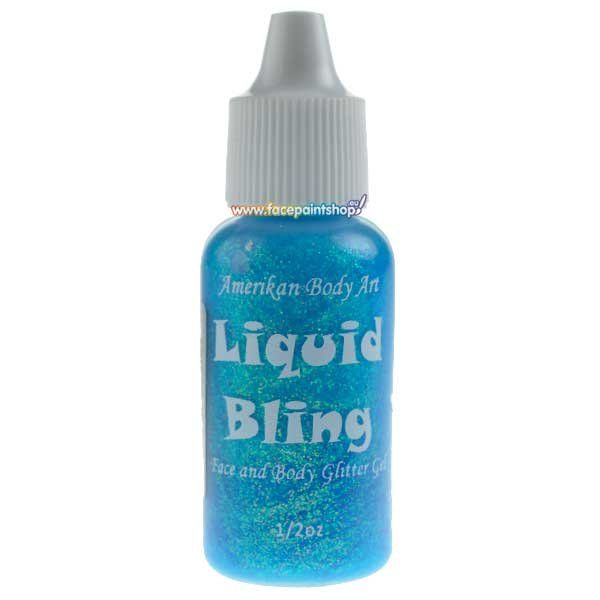 Amerikan Body Art Líquido Bling Azul Glaciar 15ml