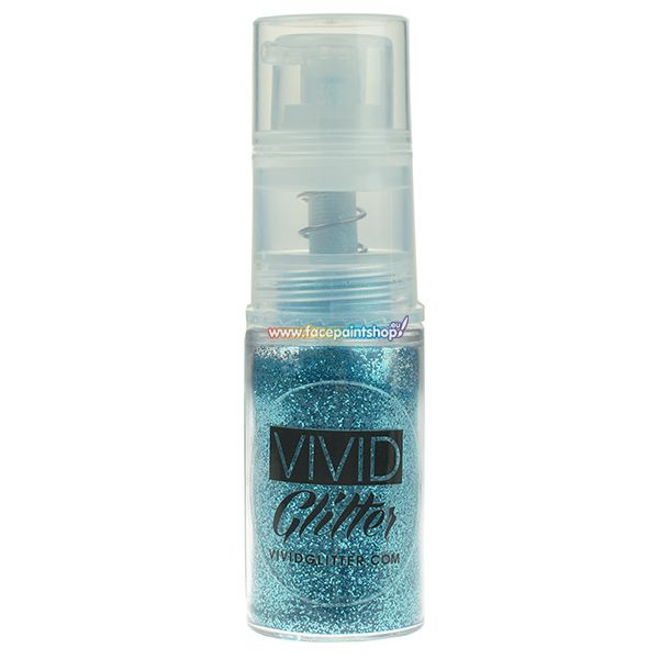 Vivid Glitter Spray de Bomba de Bruma Fina Azul Bebé