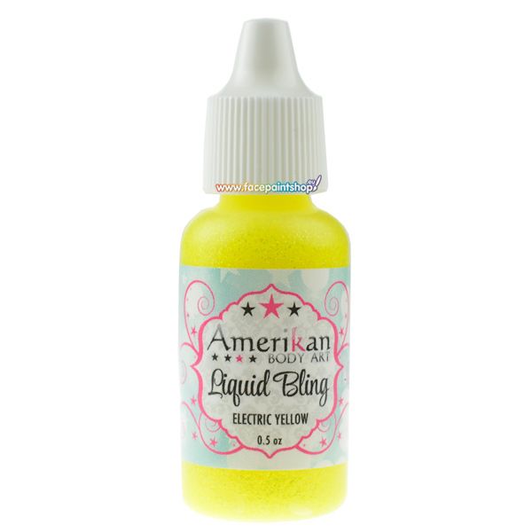 Amerikan Body Art Líquido Bling Amarillo Eléctrico 15ml