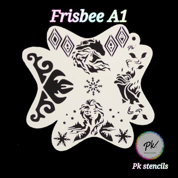 Frisbee Facepaintingplantilla A1