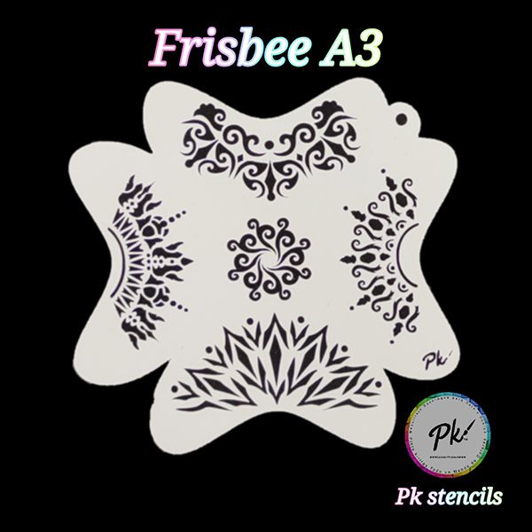 Frisbee Facepaintingplantilla A3