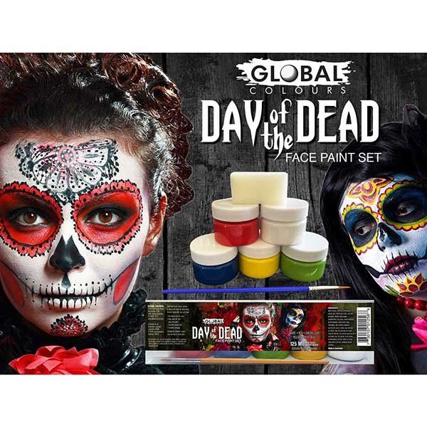 Set de pintura facial Día de los Muertos