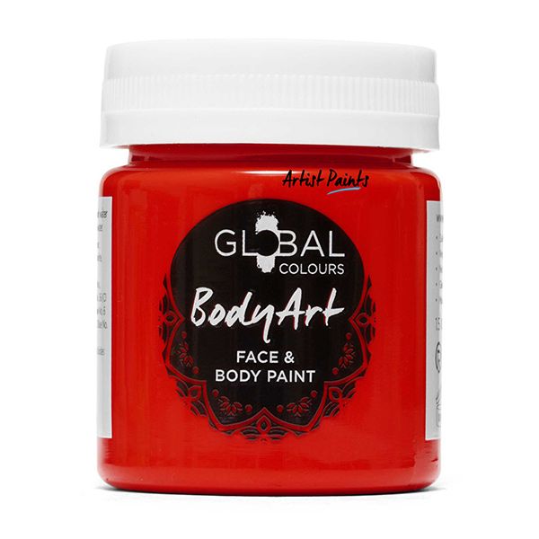 Global Bodyart Pintura Líquida Rojo Profundo 45ml