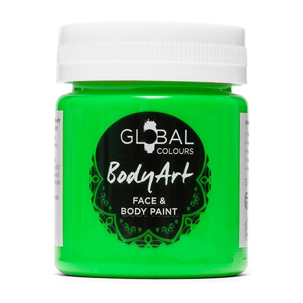 Global Face & BodyArt Pintura Líquida UV Verde 45ml