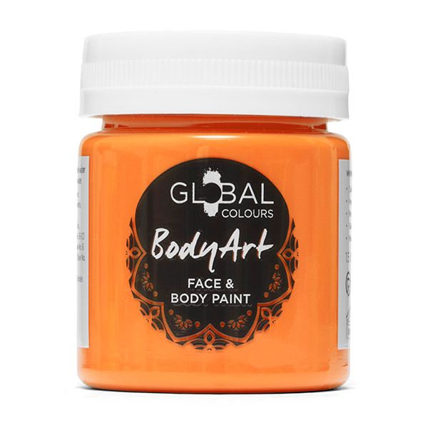 Global Face & BodyArt Pintura Líquida UV Naranja 45ml