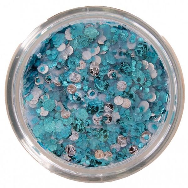 PXP Pressed Chunky Glitter Crema Azul Celeste 10ml