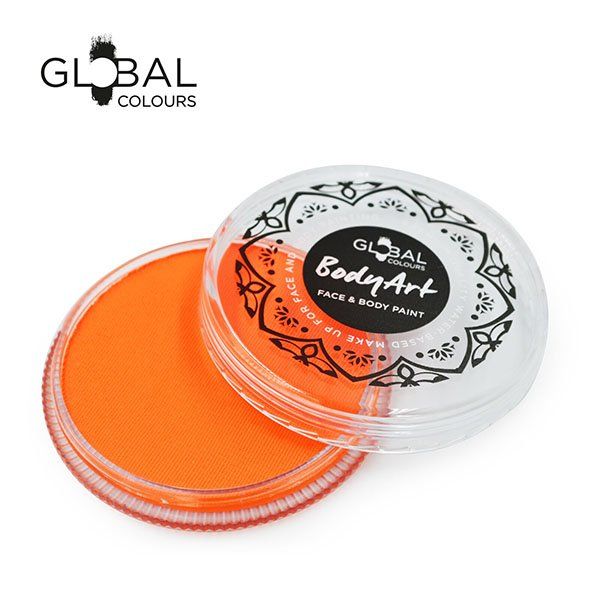 Global Face & Body Paint Naranja Neón 32gr