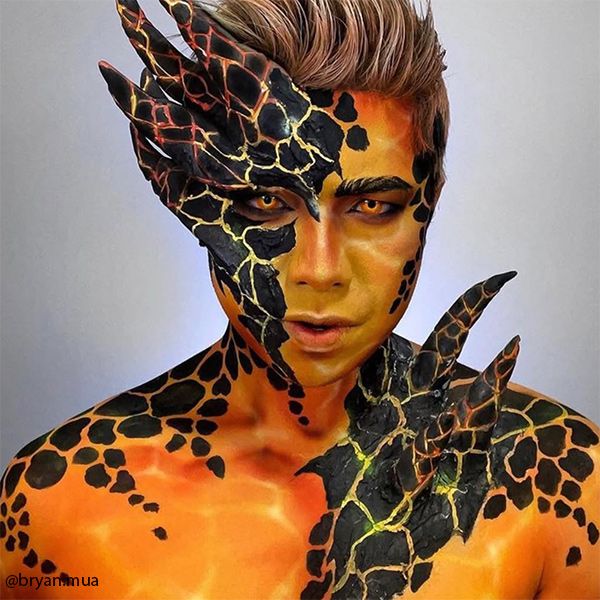 Global Face & Body Paint Naranja Neón 32gr