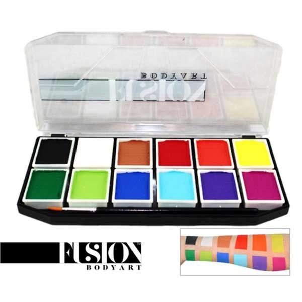 Paleta de muestras Fusion Body Art Facepainting